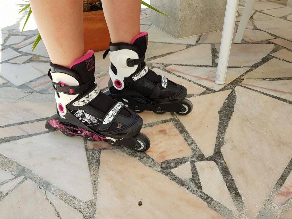 Patins em linha de senhora