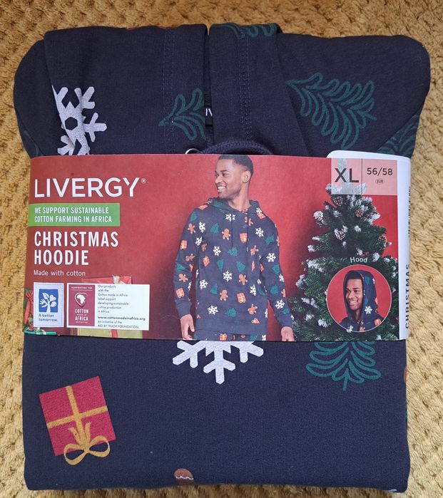 Bluza z kapturem - motyw świąteczny - NOWA