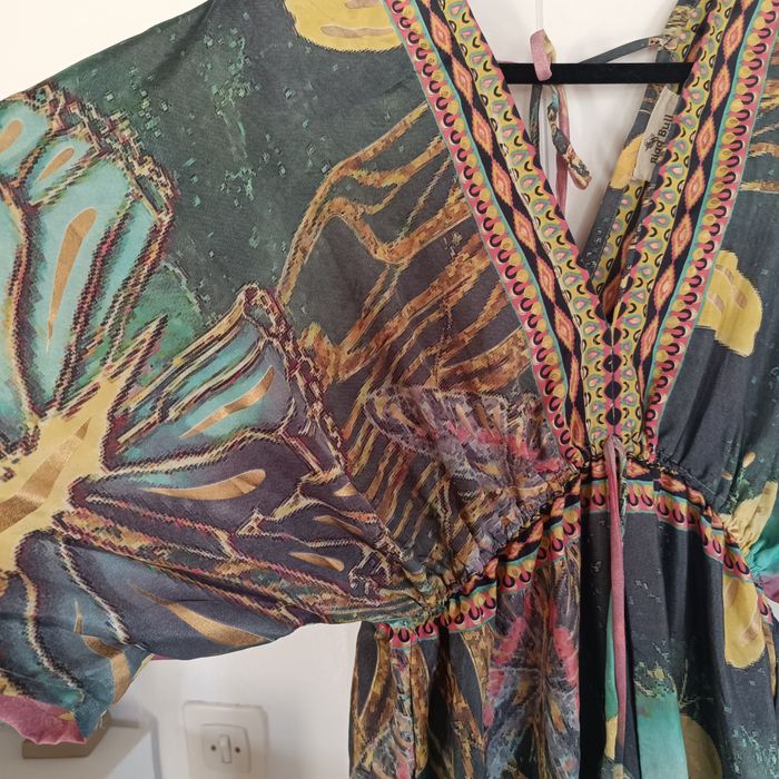 Macacão em seda indiana novo sem etiqueta. Veste de um S ao L.