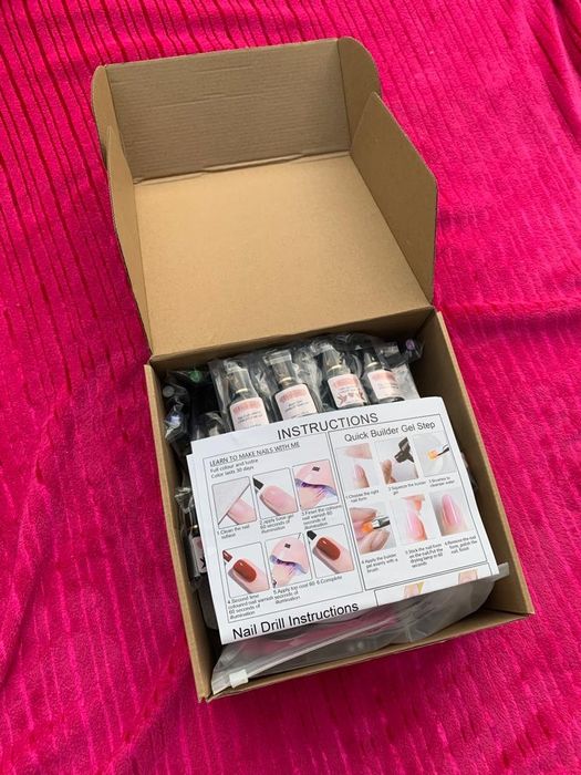 (Novidade) Kit completo de unhas de Gel