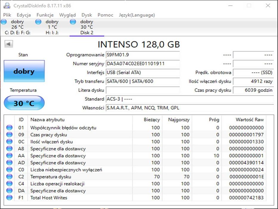 SSD 128GB  InTenso