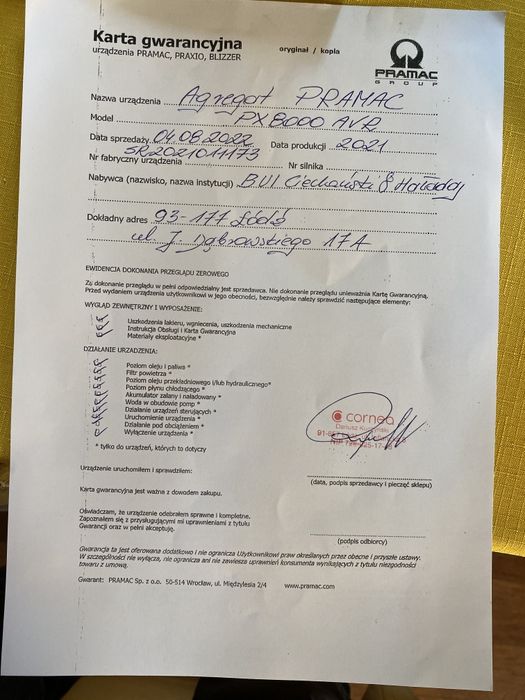 Sprzedam agregat Pramac