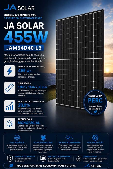JA Solar 455W - JAM54D40/LB