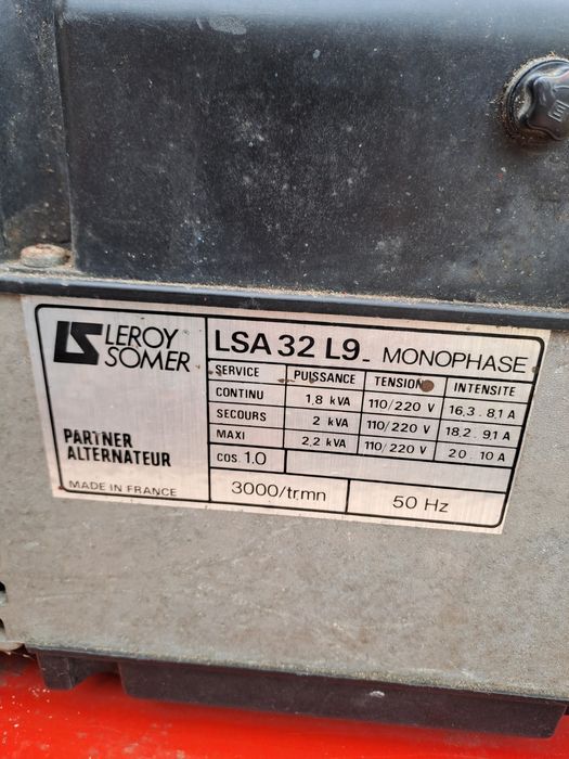 Agregat prądotwórczy 240v i 110v