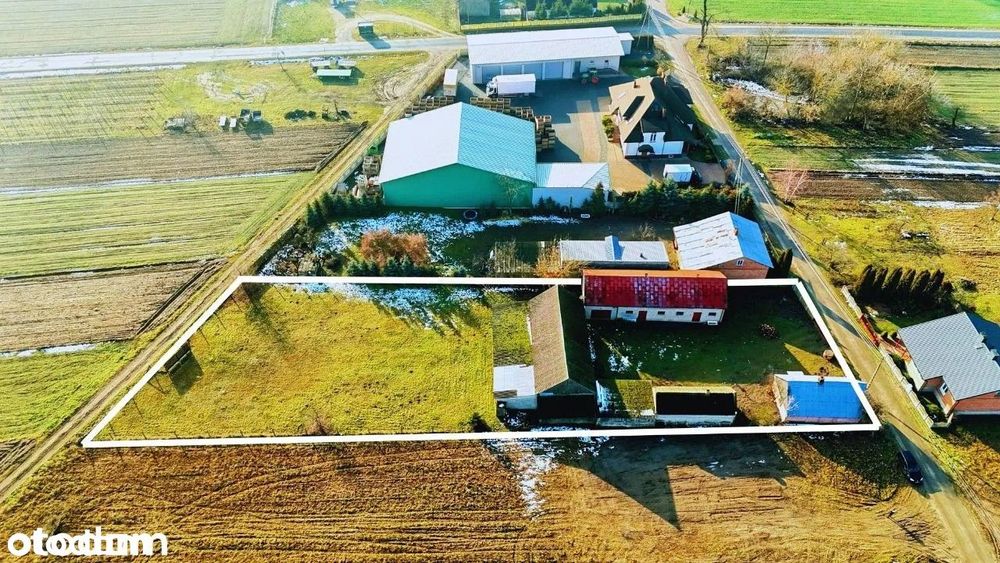 Działka budowlana z budynkami gospodarczymi | MPZP | 2351 m2