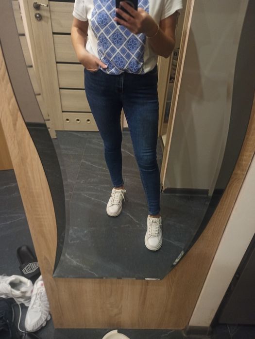 Spodnie damskie jeans denim SARA rozmiar L