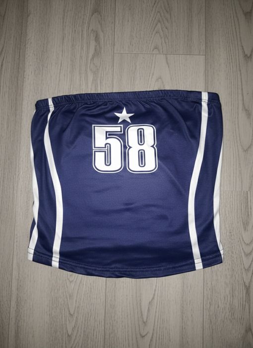 Синій стильний топ