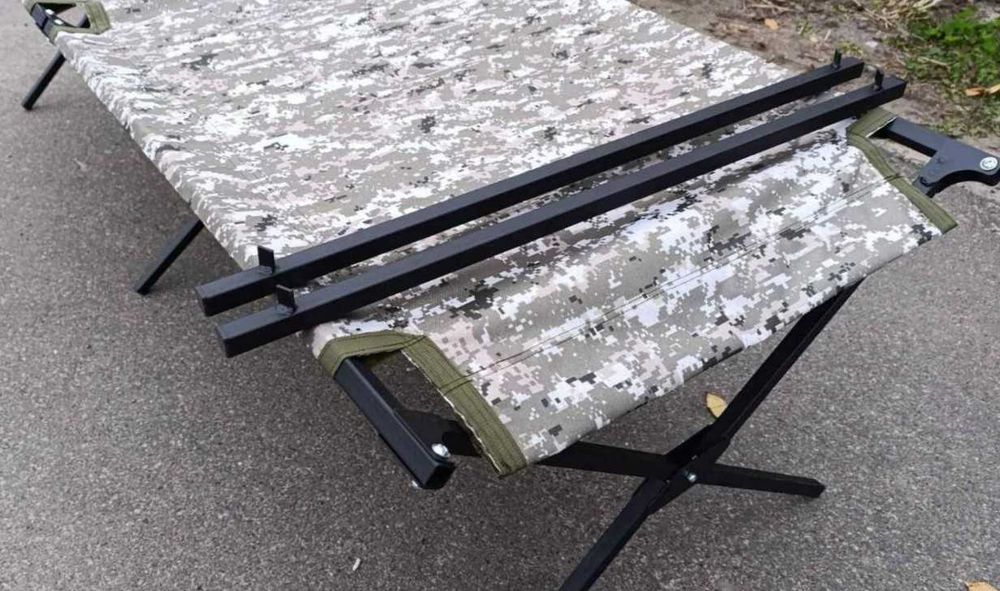 Армейская раскладная кровать туристическая раскладушка нато до 250 кг