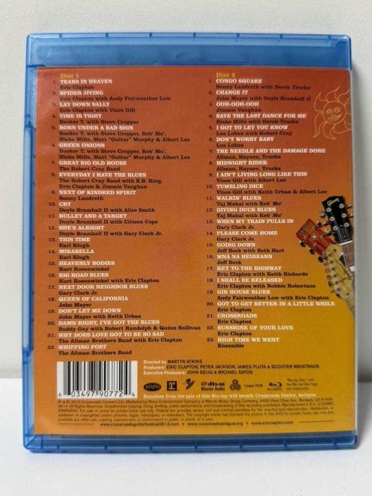 Eric Clapton - Crossroads 2013 Koncert Live na płytach 2x Blu-ray