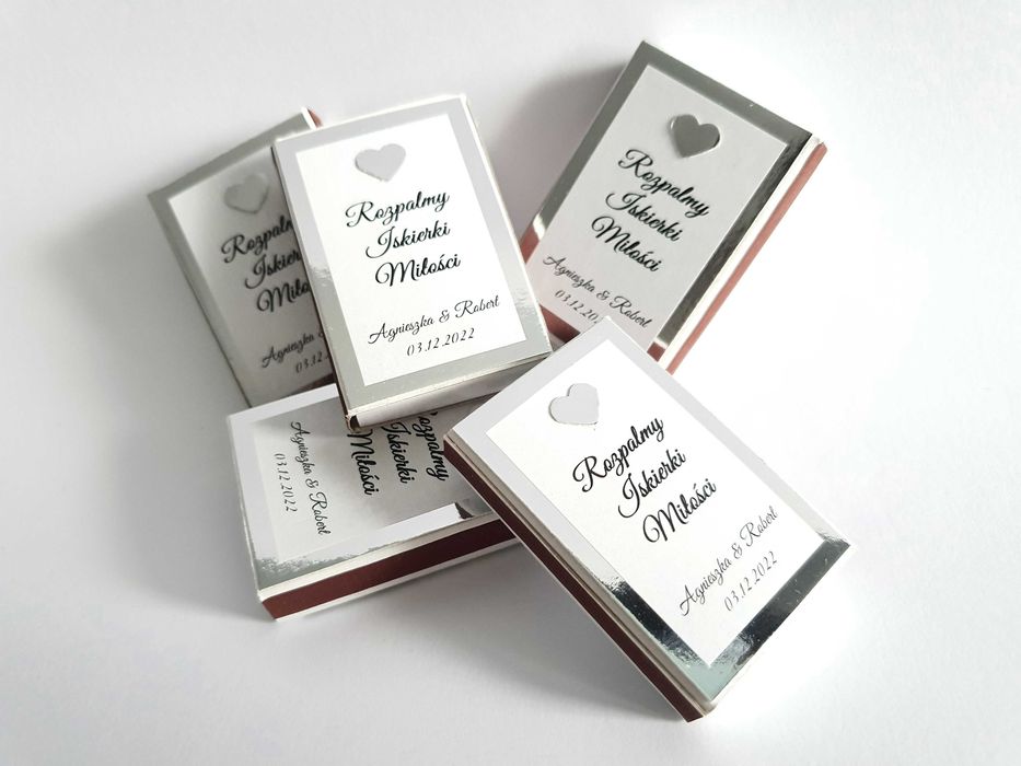 10 x zapałki personalizowane do zimnych ogni