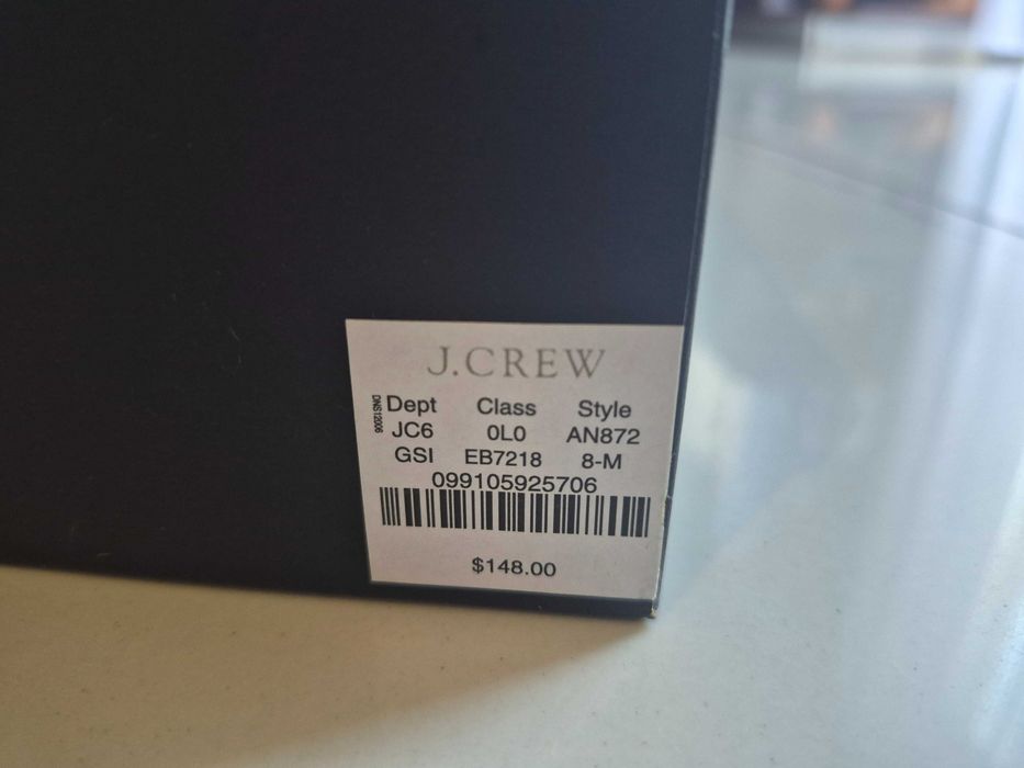 золотисто-срібні еспадрильї J.Crew на танкетці, повністю шкіряні,  р 37 -41 - ціна розпродажу