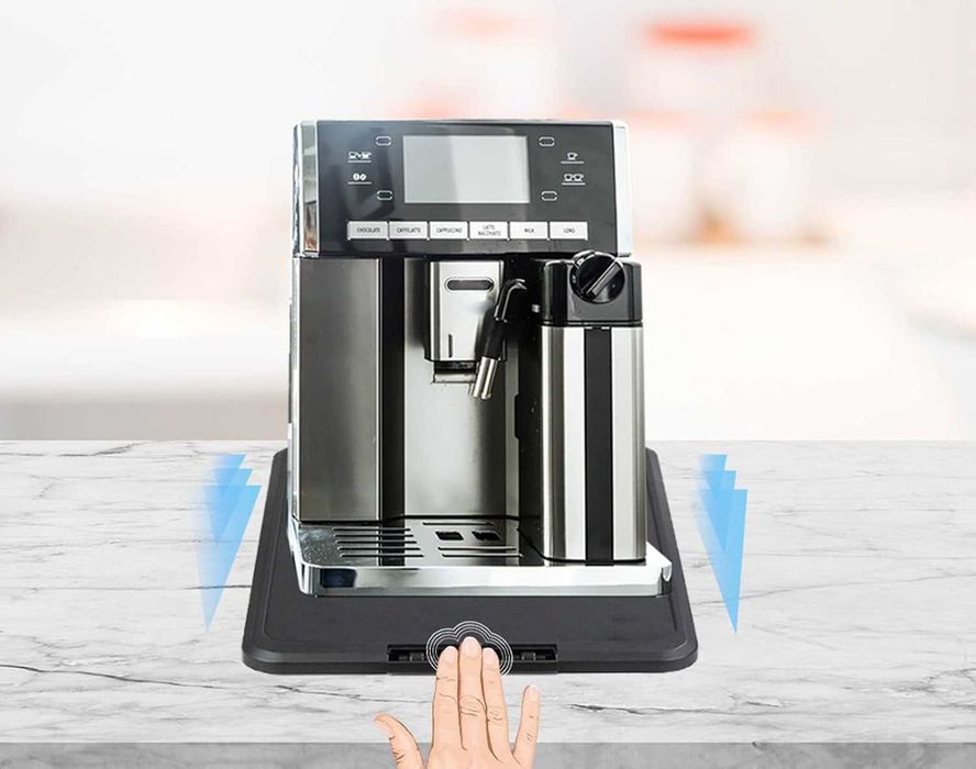 Półka kuchenna, przesuwana mata na ekspres