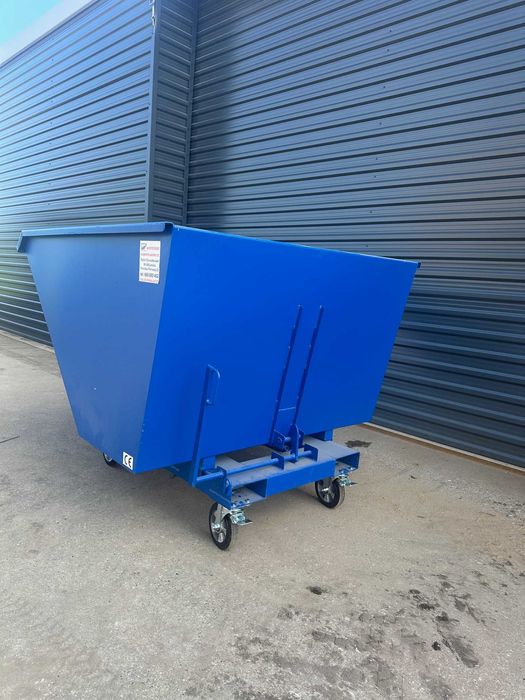 Kontener samowyładowczy 1,5 m3, pojemnik, mulda, koleba na odpady.