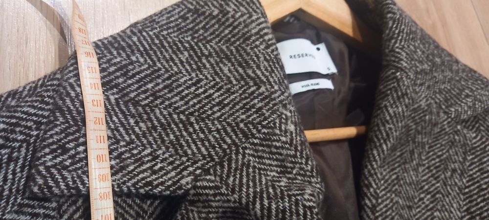 Płaszcz jodełka stan idealny Reserved r.S