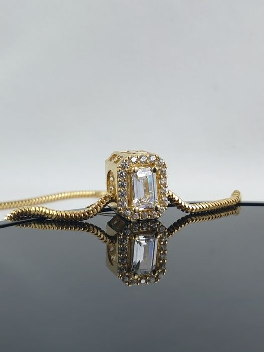 Złota zawieszka charms nowa idealna na łańcuszek i bransoletkę 585