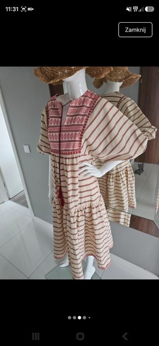 Sukienka boho, Mango  rozm. S