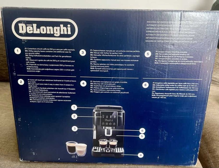Máquina de Café Automática DELONGHI ECAM220.20.W Magnifica Start
