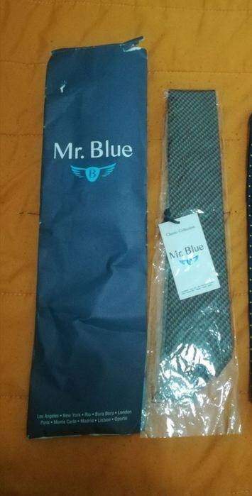 Gravata Mr blue nova