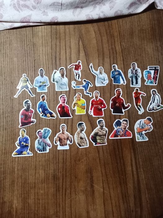 Coleção de autocolantes do Cristiano Ronaldo