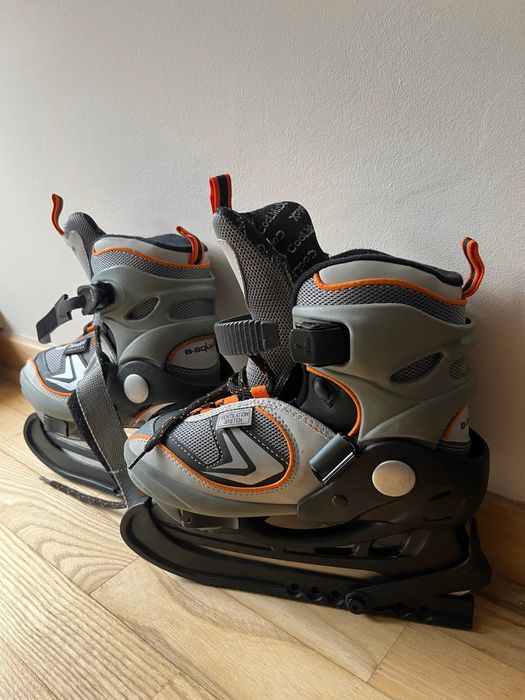 łyży hokejowe dla chłopca rozm.31-33+ buty narciarskie gratis