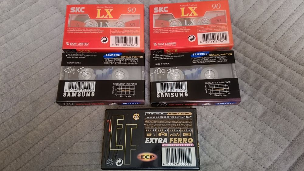 ‼️ Аудио кассеты ‼️ аудиокассеты аудіо касети 5 шт новые