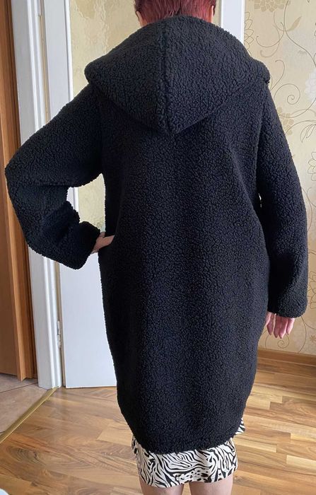 Bukla XXL oversize czarny płaszcz kurtka