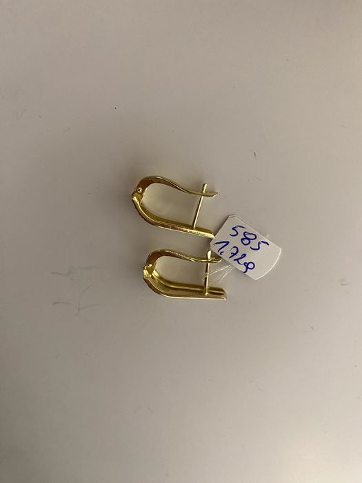 Nowe, ZŁOTE Kolczyki ŁEZKI  1,72 g, próba 585, 14K