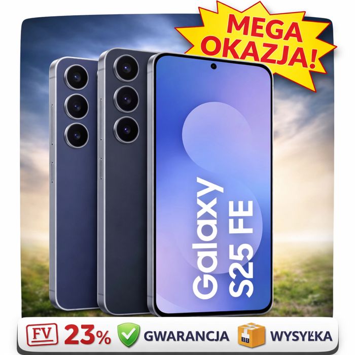 Mega okazja! Samsung Galaxy S25 FE 128 GB – FV 23%, gwarancja!