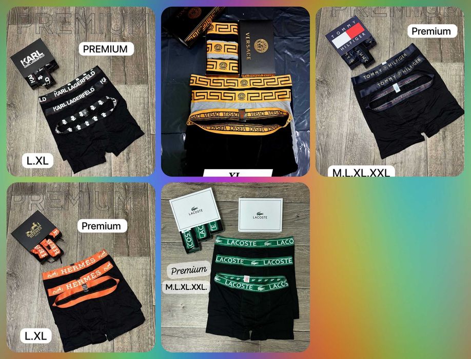 Zestaw komplet bokserki nike ami boxerki meski armani 3pak premum