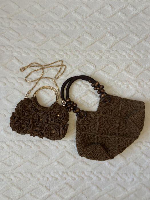 Жіноча сумка з рафії ручної роботи/вʼязана сумка/стильна жіноча сумка