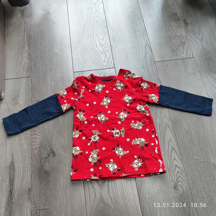 Bluzka świąteczna z długim rękawem So Cute rozm 92