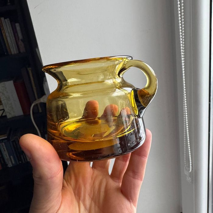 Dzbanek miniatura Horbowy kolorowe szkło PRL