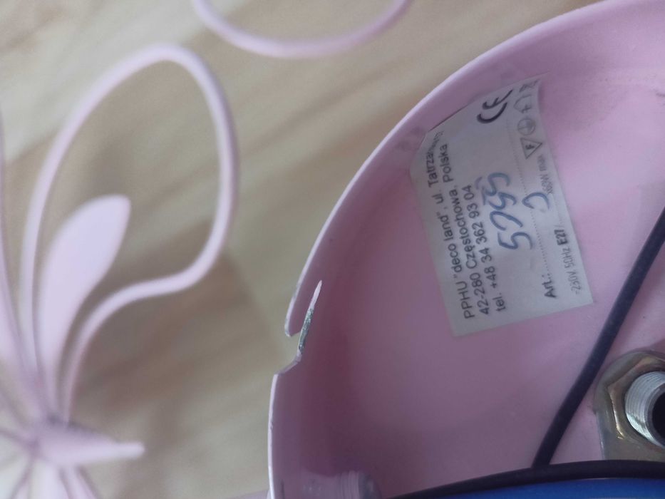 Żyrandol  do pokoju dziewczynki