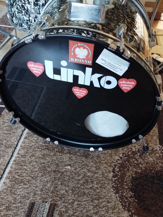 Perkusja Linko + talerze Sabian + 2 dodatkowe statywy