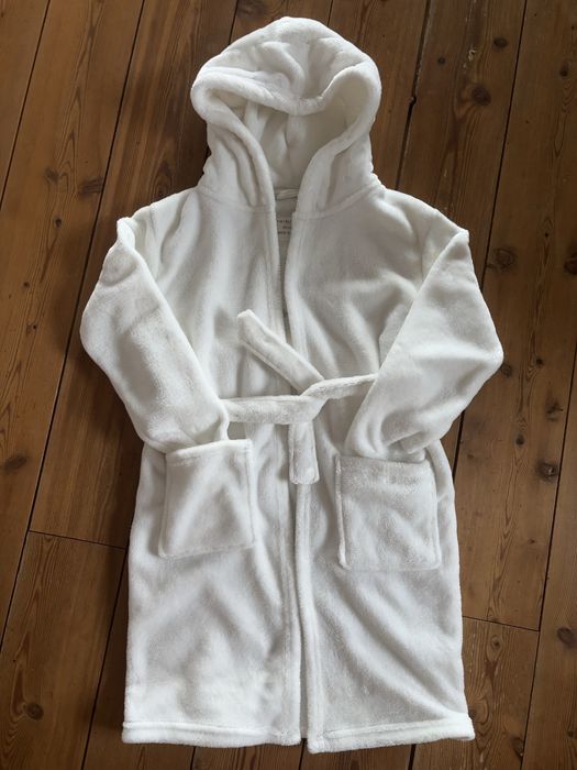 Biały szlafrok 158 dla dziewczynki pierwsza komunia