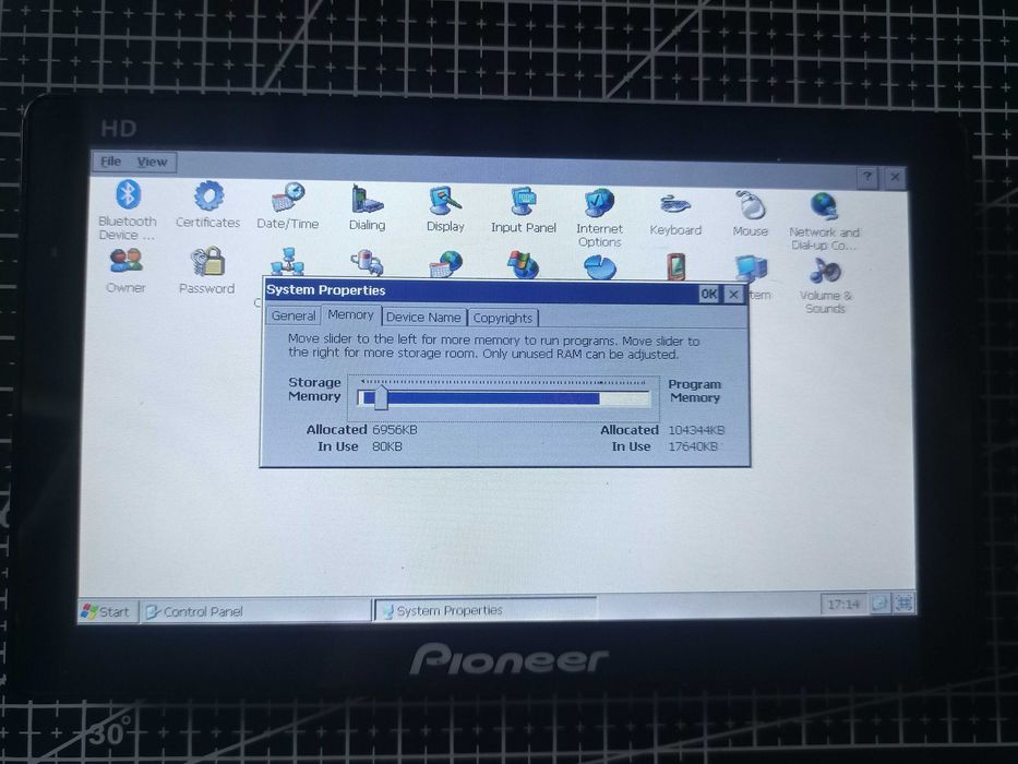 Б/у GPS Навигатор 7" Pioneer X71 с AV входом (для камеры заднего вида)