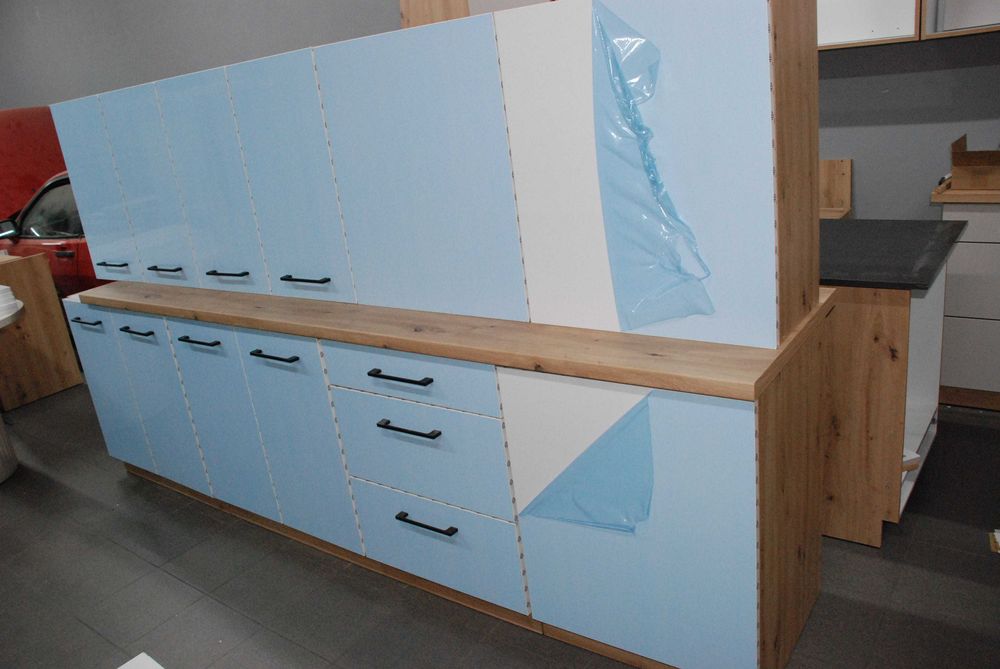 Meble kuchenne BIAŁY AKRYL HG/ARTISAN zestaw 2,8 m/b NOWE SUPER OKAZJA