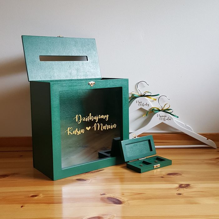 Zestaw (15 kolorów) pudełko na koperty, na obrączki,wieszaki