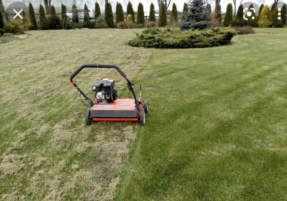 Glebogryzarka wertykulator aerator rurkowy, ciągniczek ogrodowy