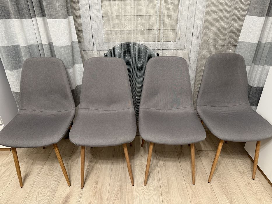 Krzesła Jonstrup szare