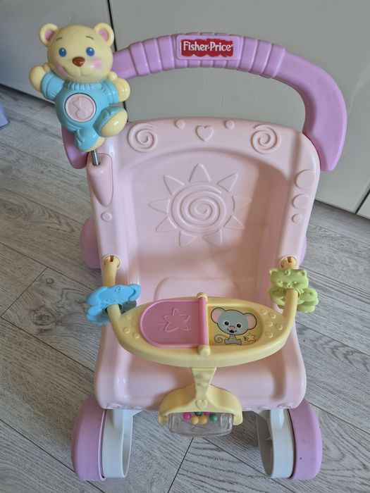 Fisher Price Ходунки коляска для ляльок Brilliant Basics Stroller, 1+
