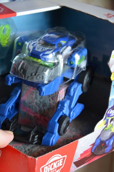 Figurka akcji Dickie Toys Transformujący Police Trooper niebieski 2w1