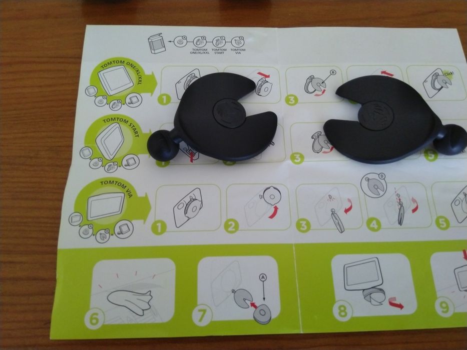 Bases adaptadoras para suporte de tablier GPS TomTom