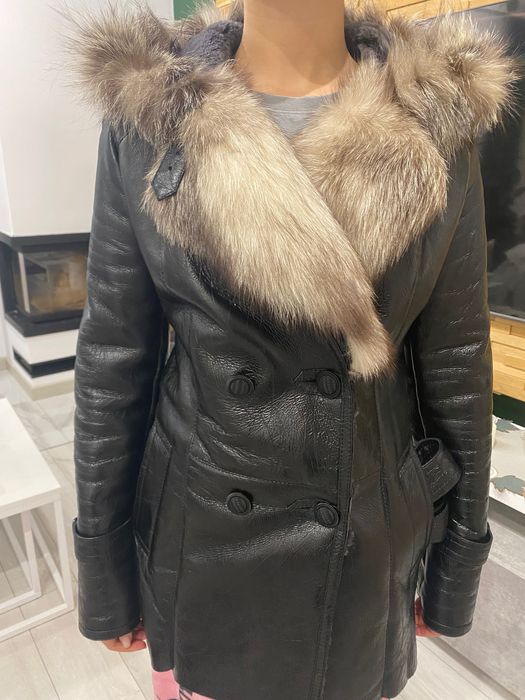 kożuch damski skórzany