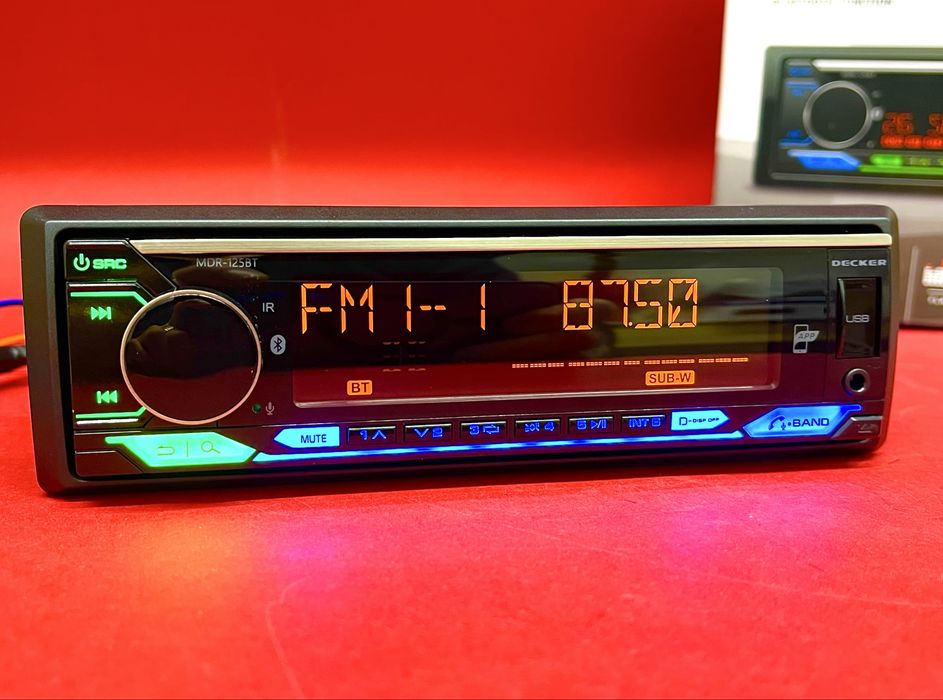 Автомагнітола Decker MDR-125 BT DSP Процесор TDA7388