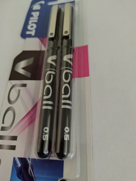 Pióra kulkowe czarne 2 sztuki Pilot