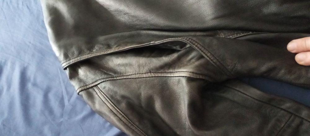 Blusão bomber Zara pele genuína novo