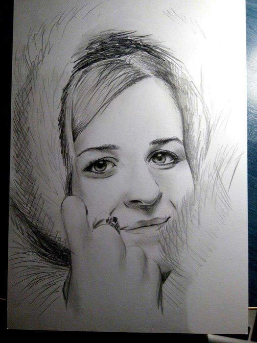 Портреты карандашом, акрилом