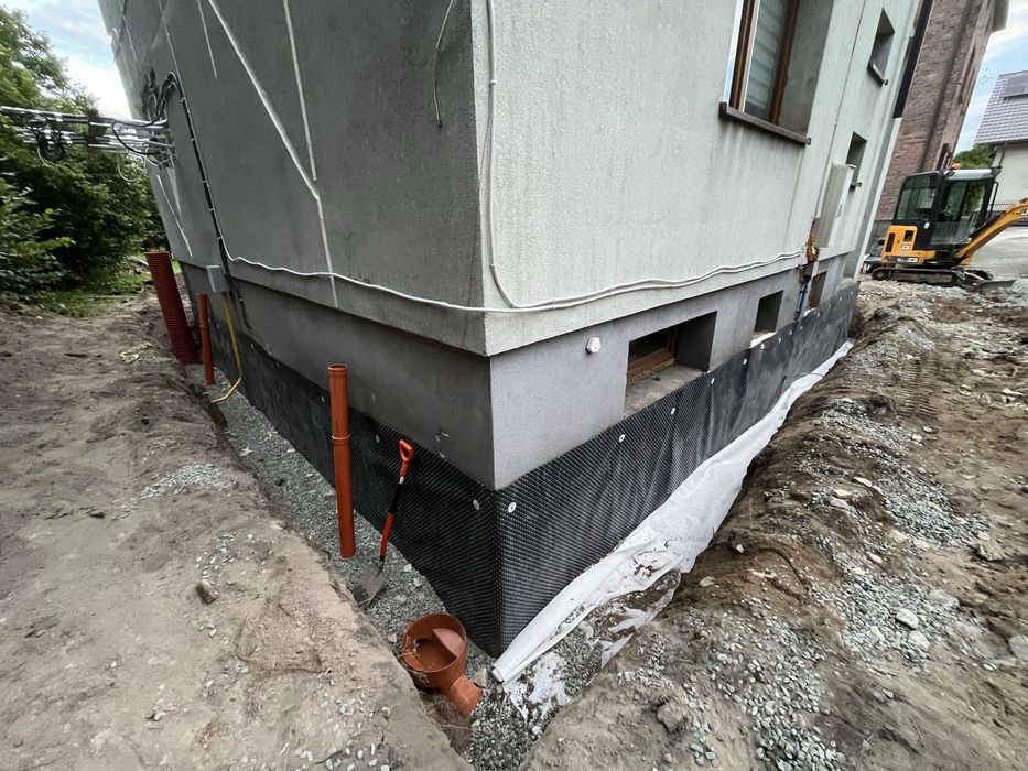 Hydro termo Izolacja drenaż odwodnienie naprawa fundamentow