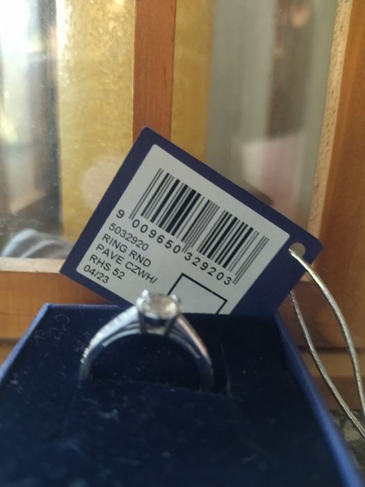 Pierścionek zaręczynowy Swarovski rozm.52